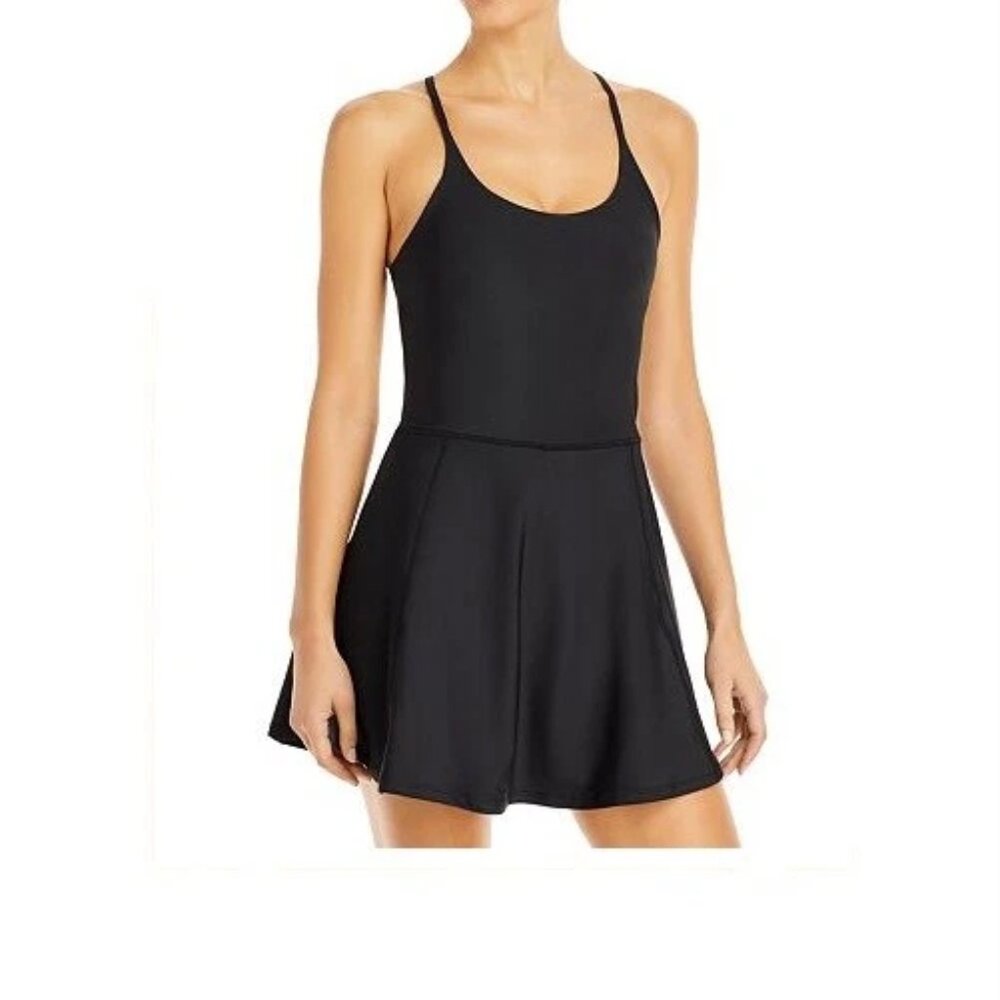 Aqua Athletic Racer Back Sports, Tennis, Gym Dress w/Bike Shorts NWT XS